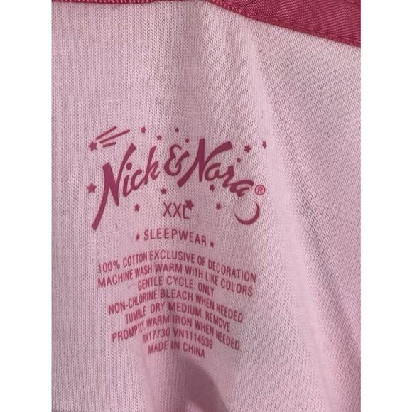 Nick & Nora Women's Nightgown XXL Pink Kittens Christmas Tree NWT Rare - Picture 11 of 12